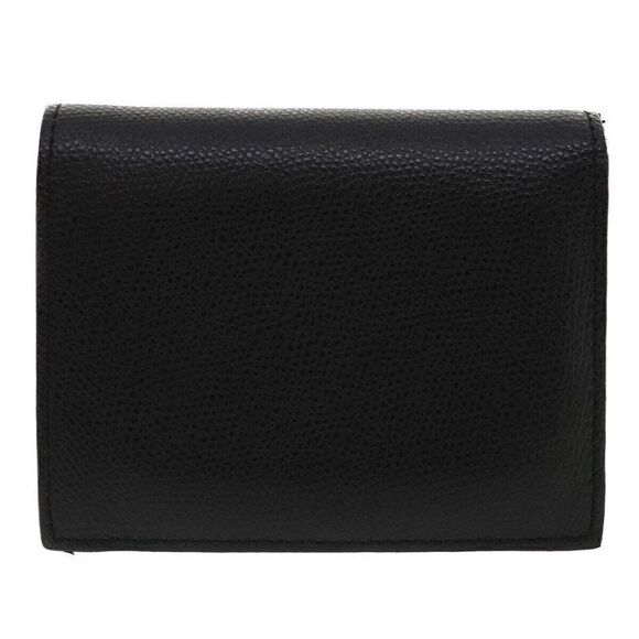 FENDI Wallet Leather Black F Logo with box - Picture 2 of 12